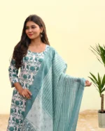 lotus print ethnic suit for women