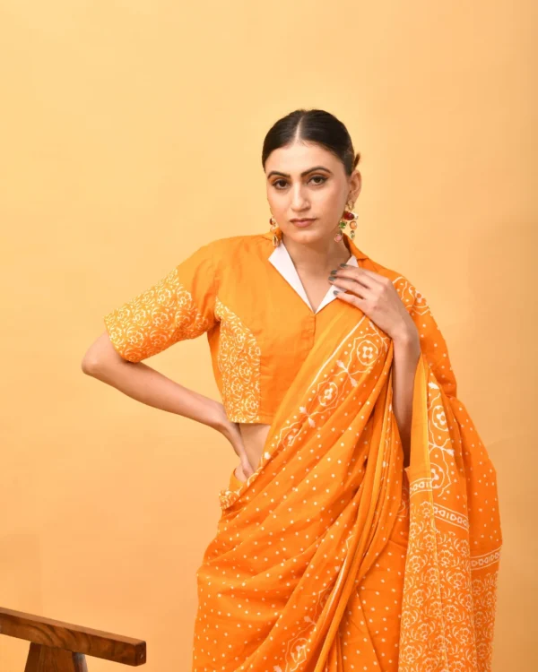 Golden Dusk Saree - Image 3
