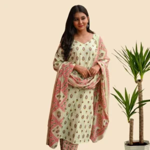 Tea-Green Kalam Set
