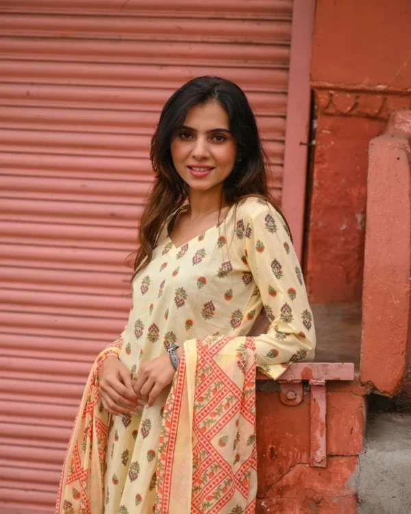 Lemon Kalamkari Set