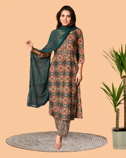 chic cotton suit set for women